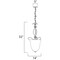 Maxim Lighting Basix 4-Light Entry Foyer Pendant 10131FTSN - alternate 2